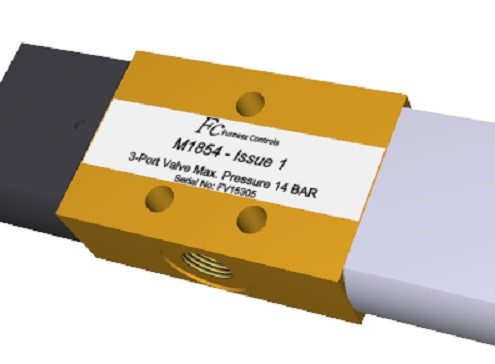 Pneumatisches Mini Umschaltventil M1854 Pneumatisches Mini Umschaltventil M1854